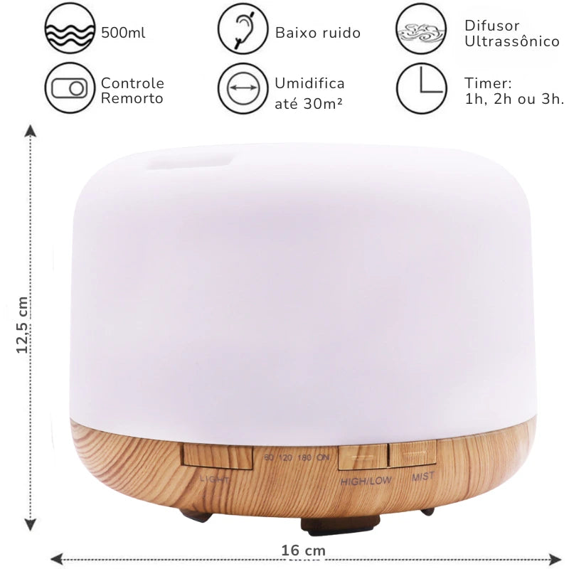 Umidificador Wood - 500ml