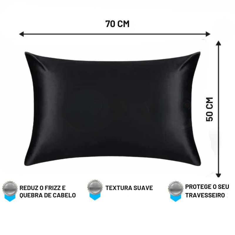 Kit 2 Fronhas de Cetim: ANTI-FRIZZ