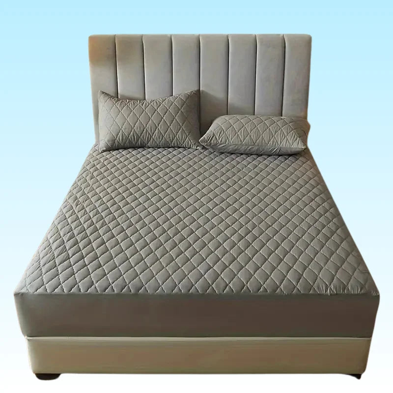 Protetor de Cama Impermeável (Design de Losangos)