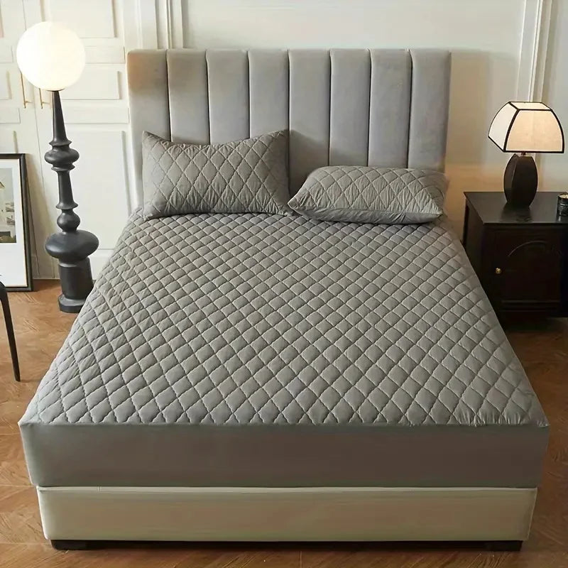 Protetor de Cama Impermeável (Design de Losangos)