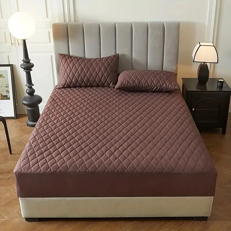 Protetor de Cama Impermeável (Design de Losangos)