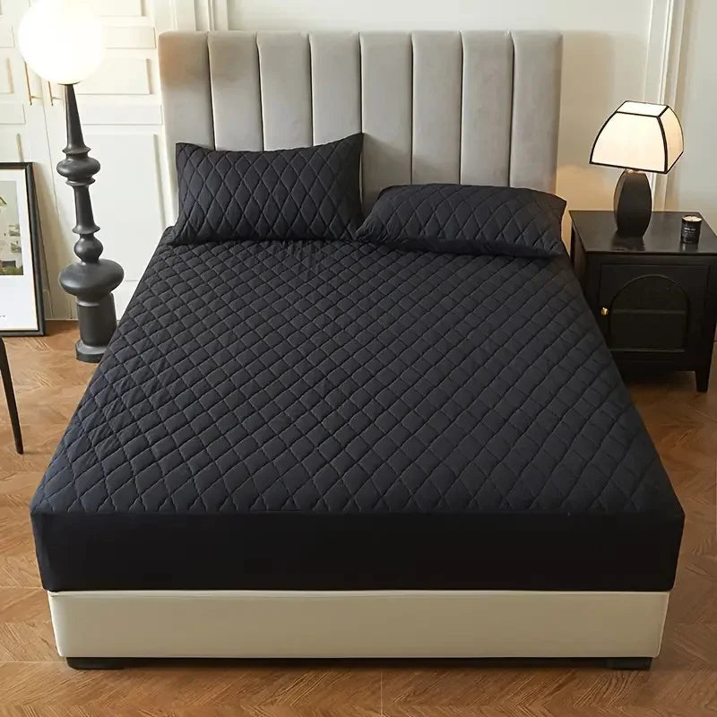Protetor de Cama Impermeável (Design de Losangos)